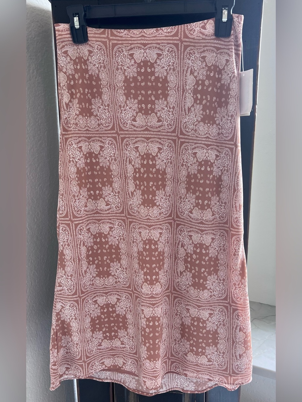 bp western Paisley Bandana Print Midi Skirt